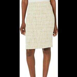 Anne Klein High Waisted Tweed Pencil Skirt NWT size 10